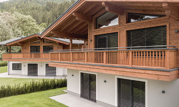 Raffstore für Chalet