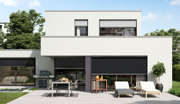 Raffstore Außen für Einfamilienhaus
